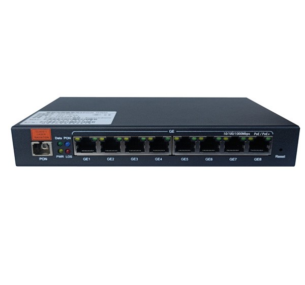 BL-EP108-PoE Industrial ONU 8-port Gigabit EPON POE