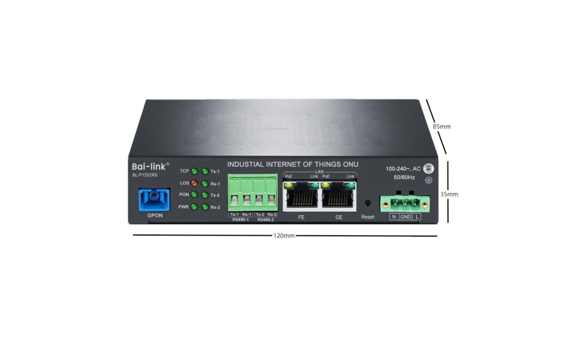 BL-P1202RS GPON-EPON IoT工业物联网RS485串口 ONU PoE Bai-link